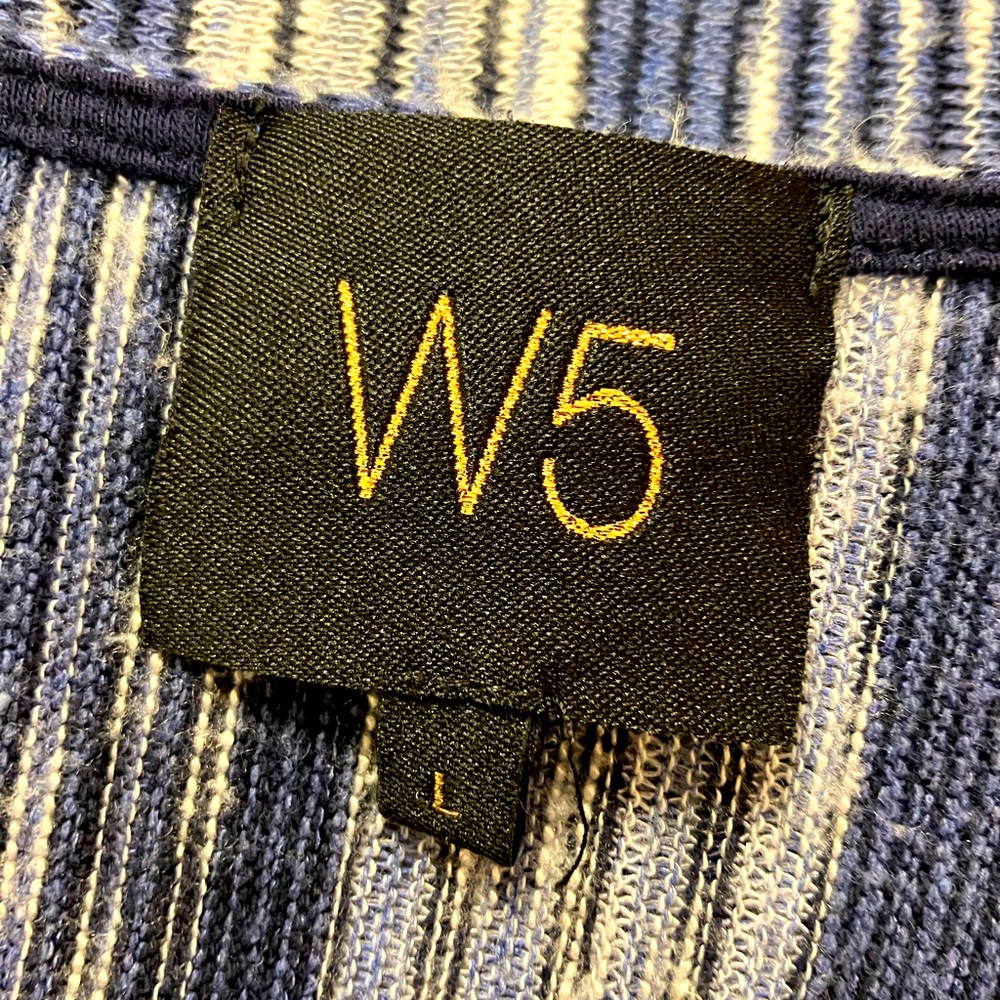 W5 jersey top, blue/gray/white, L - Picture 4 of 4